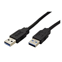 Ostatní USB 5Gbps kabel USB3.0 A(M) - USB3.0 A(M), 1:1, 3m, černý