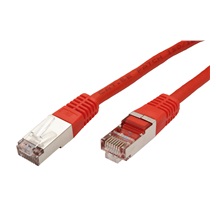 ROLINE S/FTP patchkabel kat. 5e, 10m, červený