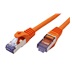 ROLINE S/FTP patchkabel kat. 6a, Component Level, LSOH, 1,5m, oranžový