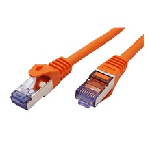 ROLINE S/FTP patchkabel kat. 6a, Component Level, LSOH, 1,5m, oranžový