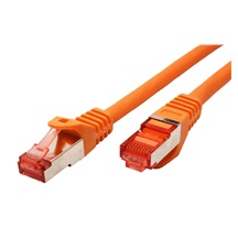 ROLINE S/FTP patchkabel kat. 6, Component Level, LSOH, 20m, oranžový