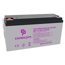 Conexpro baterie gelová, 12V, 150Ah, životnost 10-12 let, M8, Deep cycle