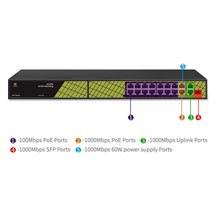 Conexpro GNT-P4813V6, PoE switch, 18x LAN, 16x PoE, 1x SFP