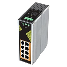 Conexpro GNT-IG1008GP-AC, Průmyslový PoE switch na DIN lištu, 8x LAN, 8x PoE