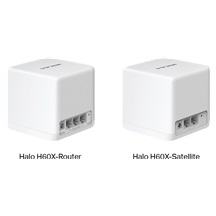 MERCUSYS Halo H60X(2-pack), Halo Mesh Wi-Fi 6 system
