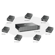 TP-Link MC1400, 14-slotové šasi pro media konvertory, v2