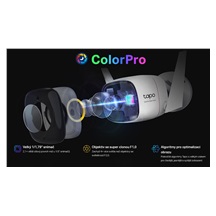 TP-Link Tapo C325WB Bullet Wi-Fi kamera, 4MP, 4.58mm, ColorPro