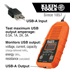 Klein Tools  USB Digitální měřič a tester,  USB- A