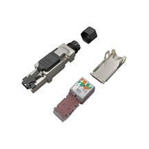 Solarix Konektor MPTL univerzální RJ45 CAT6 STP samořezný SXRJ45-6-STP-BK-SA