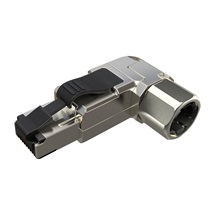 Solarix Konektor MPTL 90° RJ45 CAT5E STP samořezný SXRJ45-5E-STP-BK-SA-U
