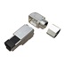 Solarix Konektor MPTL 90° RJ45 CAT5E STP samořezný SXRJ45-5E-STP-BK-SA-U