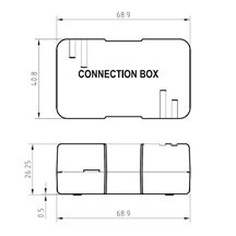 Solarix Spojovací box CAT6A STP 8p8c LSA+/Krone KRJS45-VEB6A