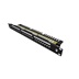 Solarix 19" patch panel Solarix 24 x RJ45 CAT6 UTP s vyvazovací lištou 1U SX24L-6-UTP-BK-N