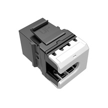 Solarix MULTIPACK 24 ks - rychlozařezávací keystone Solarix CAT5E UTP RJ45 SXKJ-5E-UTP-BK-NA