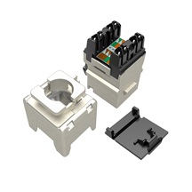 Solarix MULTIPACK 24 ks - rychlozařezávací keystone Solarix CAT5E STP SXKJ-5E-STP-BK-NA