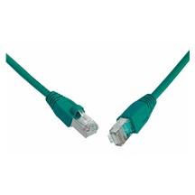 Solarix Patch kabel CAT5E SFTP PVC 7m zelený snag-proof C5E-315GR-7MB