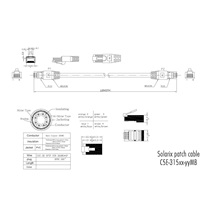 Solarix Patch kabel CAT5E SFTP PVC 10m červený snag-proof C5E-315RD-10MB