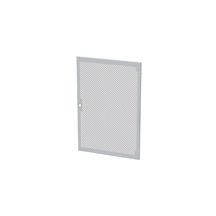 Solarix Dveře plechové s perforací LC-50, 24U, šířky 800, RAL7035, 1-bodový zámek
