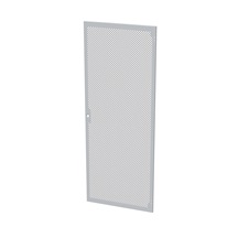 Solarix Dveře plechové s perforací LC-50, 42U, šířky 800, RAL7035, 1b zámek