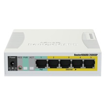 MikroTik Cloud Smart Switch CSS106-1G-4P-1S (RB260GSP), SwOS