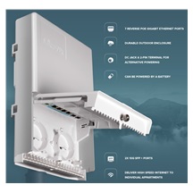 MikroTik CSS610-1Gi-7R-2S+OUT, netPower Lite 7R reverzní switch