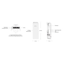 TP-Link EAP215-Bridge KIT Omada Bezdrátový spoj long range, 5 GHz, 2 jednotky