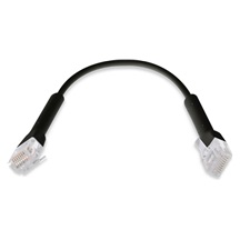 Ubiquiti U-Cable-Patch-0.3M-RJ45-BK, UniFi Ethernet Patch Kabel, 0.3m, Cat6, černý