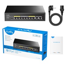 Cudy GS1010PE Gigabit PoE Switch, 120W