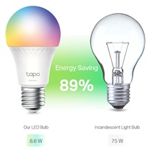 TP-Link Tapo L535E, Chytrá Wi-Fi LED žárovka barevná, 2500-6500K, E27