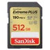 SanDisk SDXC karta 512GB Extreme PLUS (R 190 MB/s  W130 MB/s Class 10, UHS-I U3 V30)