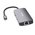 VERBATIM Hub USB-C Pro Multiport 5 Port, 2x USB 3.2, 1x USB-C, HDMI, RJ45, šedá