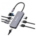 VERBATIM Hub USB-C Pro Multiport 9 Port, 3x USB 3.2, 2x USB-C, HDMI, RJ45, microSD/SD, šedá