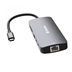 VERBATIM Hub USB-C Pro Multiport 9 Port, 3x USB 3.2, 2x USB-C, HDMI, RJ45, microSD/SD, šedá