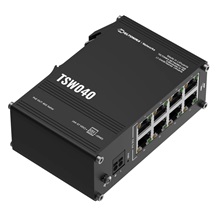 Teltonika TSW040 Průmyslový PoE switch bez managementu, 8x LAN, 8x PoE