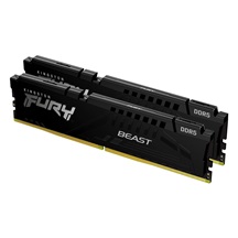 KINGSTON DIMM DDR5 16GB (Kit of 2) 6000MT/s CL30 ECC FURY Beast XMP Černá