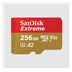 SanDisk micro SDXC karta 256GB Extreme (190 MB/s Class 10, UHS-I U3 V30) + adaptér