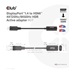 Club3D Adaptér aktivní DisplayPort 1.4 na HDMI 4K120Hz/8K60Hz HDR (M/F), černá