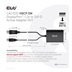 Club3D Adaptér aktivní DisplayPort na Dual Link DVI-D, USB napájení, 60cm, HDCP ON