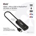 Club3D Adaptér HDMI + Micro USB na DisplayPort 4K120Hz/8K30Hz, Active Adapter M/F