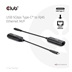 Club3D Adaptér USB-C na RJ45, 5Gb, 24cm