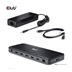 Club3D Dokovací stanice USB-C 12v1, 1xDP, 1xHDMI, 2xUSB-C, 4xUSB, 1xRJ45, černá