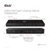Club3D Dokovací stanice USB-C  13v1, 2xDP, 3xHDMI, 1xUSB-C, 5xUSB, 1xRJ45, 1x3.5mm, černá