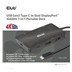 Club3D Dokovací stanice USB-C 7v1, 2xDP, 2xUSB-C, 2xUSB, 1xRJ45, černá