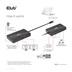 Club3D Dokovací stanice USB-C 7v1, 2xDP, 2xUSB-C, 2xUSB, 1xRJ45, černá