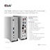 Club3D Dokovací stanice USB-C 12v1, 1xDP, 2xHDMI, 1xVGA, 2xUSB-C, 4xUSB, 1xRJ45, 1x3.5mm, šedá