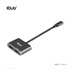 Club3D hub MST (Multi Stream Transport) USB3.2 Gen2 Type-C(DP Alt-Mode) na DisplayPort + HDMI 4K60Hz (M/F)