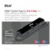 Club3D hub USB Gen3x2 Type-C (USB4), 6-in-1 s HDMI 8K60Hz/4K120Hz, 2xUSB, RJ45 a 2xUSB-C, 1xData, 1xPD - nabíjení 100W