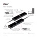 Club3D hub USB Gen3x2 Type-C (USB4), 6-in-1 s HDMI 8K60Hz/4K120Hz, 2xUSB, RJ45 a 2xUSB-C, 1xData, 1xPD - nabíjení 100W