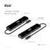 Club3D hub USB Gen3x2 Type-C (USB4), 6-in-1 s HDMI 8K60Hz/4K120Hz, 2xUSB, RJ45 a 2xUSB-C, 1xData, 1xPD - nabíjení 100W