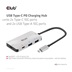 Club3D hub USB-C Gen2 PD na 2x USB-C 10G porty a 2x USB-A 10G porty